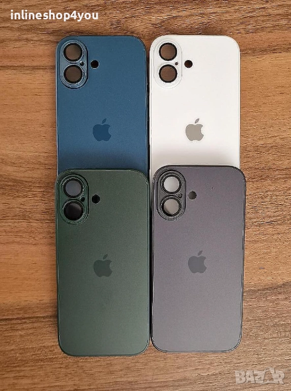 Матов Стъклен Кейс за Apple iPhone 17 - Различни цветове, снимка 1