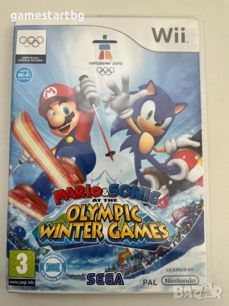 Mario and Sonic At The Olympic Winter Games за Wii, снимка 1