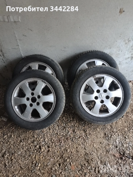 Лети джанти Опел с зимни гуми, снимка 1