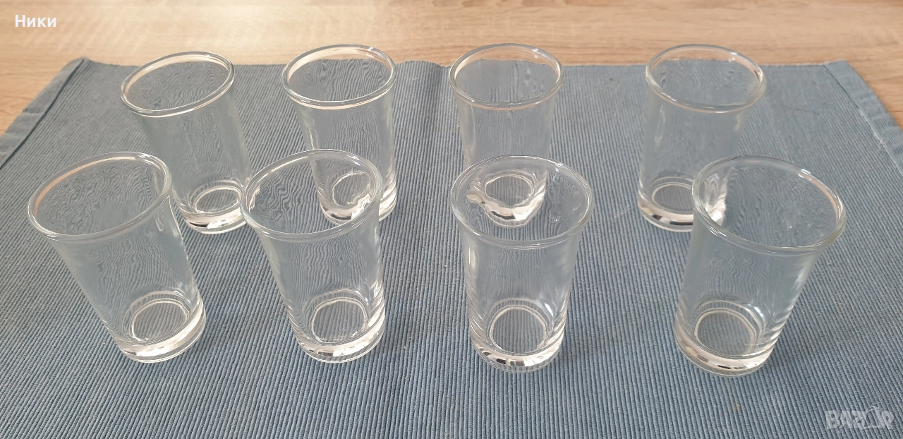 Стъклени чаши за ракия или шот, снимка 1