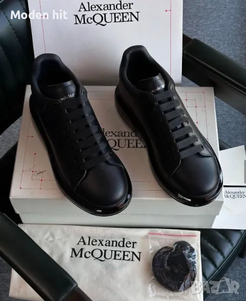 Alexander McQueen Дамски Черни Маратонки🔝Дамски Спортни Обувки Александър Макуин🔝Дамски Кецове, снимка 1