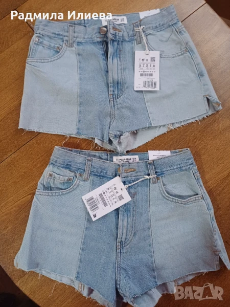 Нови , дънкови панталонки Pull & Bear Размер 34 и 36, снимка 1