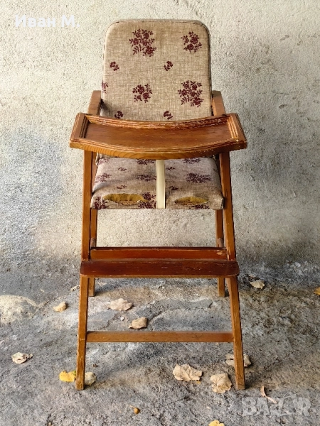 винтидж дървено детско столче , снимка 1