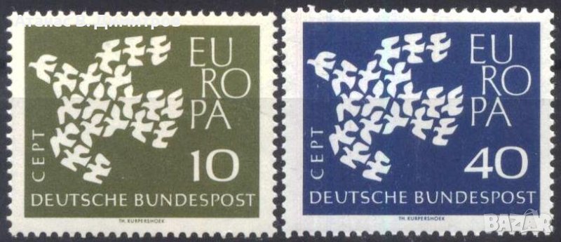 Чисти марки Европа СЕПТ 1961 от Германия, снимка 1