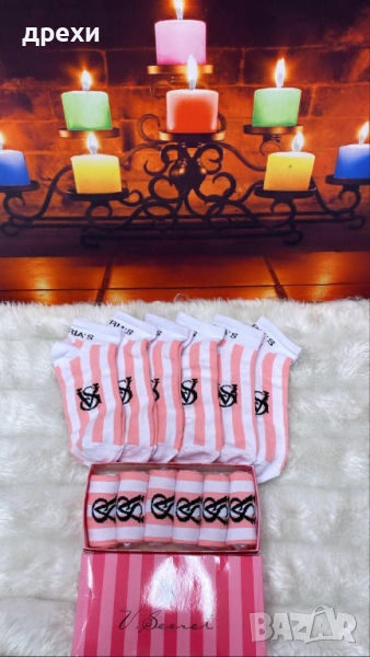  Victoria's Secret 6 чифта чорапи в кутия, снимка 1