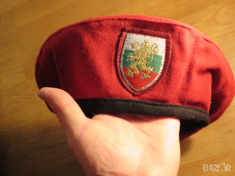 Червена барета, БНА, Българска армия - размер 60 см. Старо военно производство армейска, снимка 1