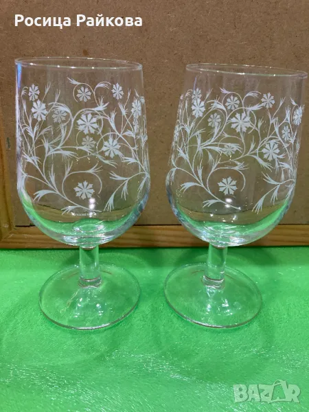 Стъклени чаши-2 броя, снимка 1