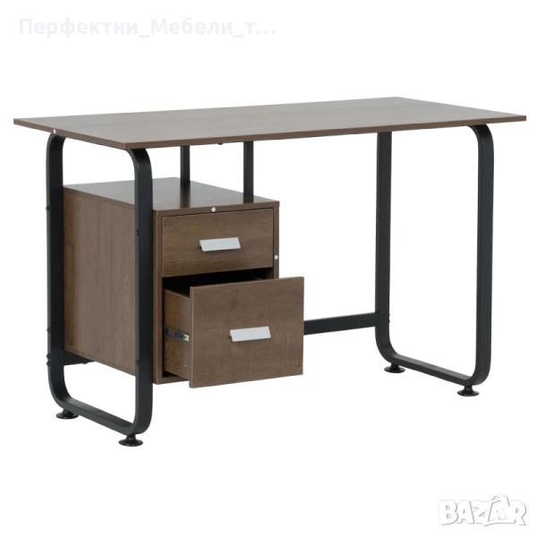 Компактно бюро с контейнер-2 чекмеджета- бюро за компютър,, снимка 1