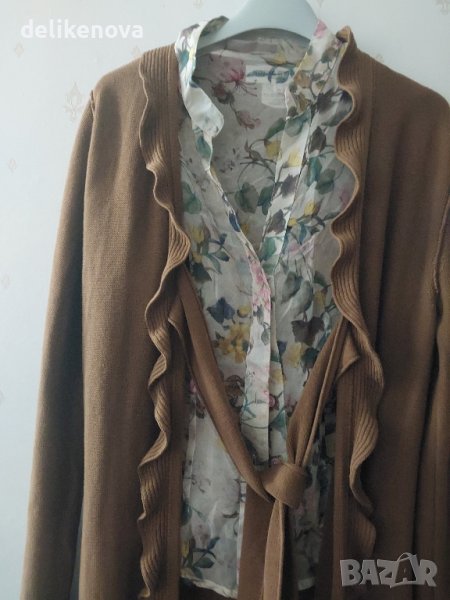 Sonia Rykiel. Size M 100% Памук Дълга жилетка, снимка 1