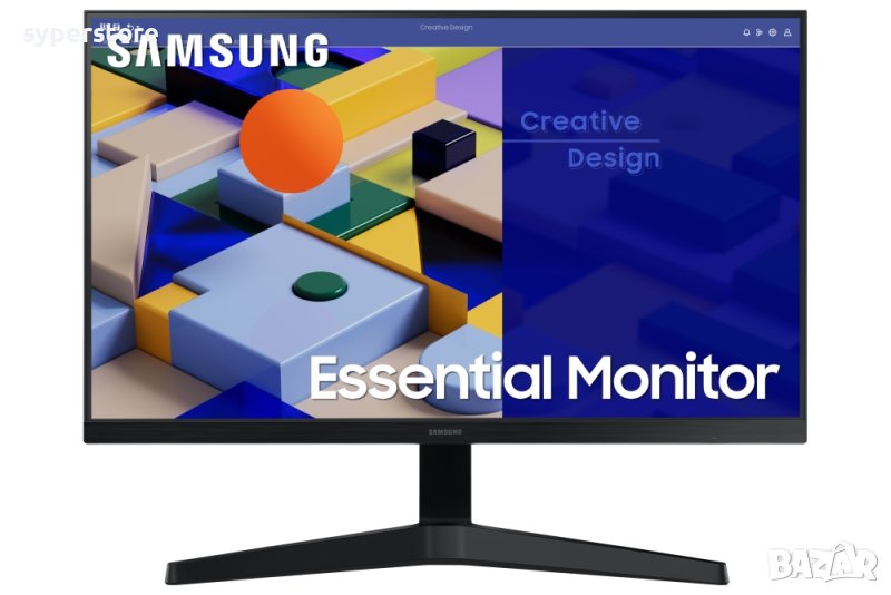 Mонитор 24" FHD Samsung 24C314 (1920 x1080) 75Hz, 16:9, 5ms, 250cd/m2, 1000:1, AMD FreeSync, VGA, снимка 1