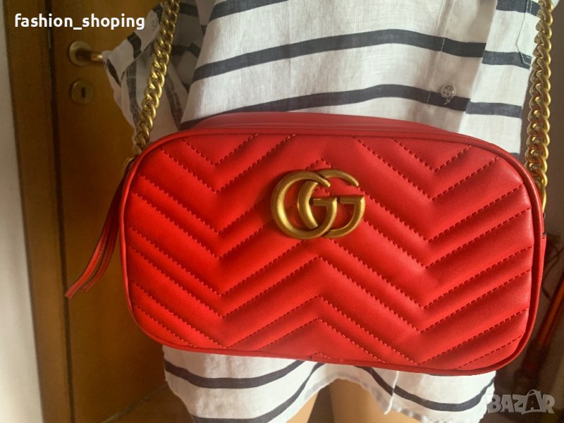 Дамска чанта Gucci (Marmont MATELASSÉ small Shoulder bag, снимка 1