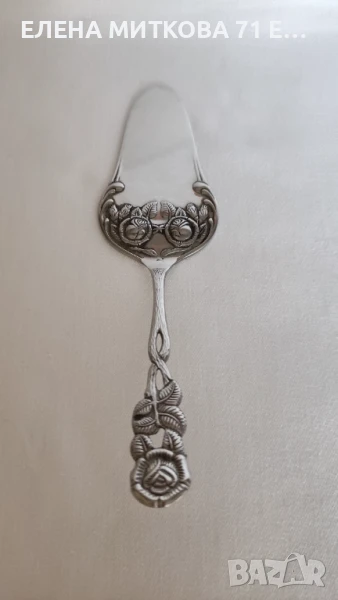 Масивна шпатула за сервиране на торта-декор "Хилдесхаймска роза", снимка 1