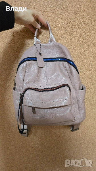 Дамска раница от естествена кожа!, снимка 1