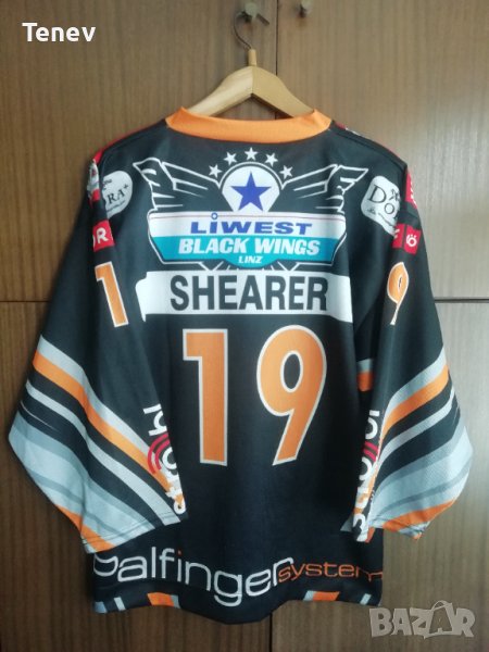 Liwest Black Wings Linz Shearer #19 хокейна тениска фланелка Jersey, снимка 1