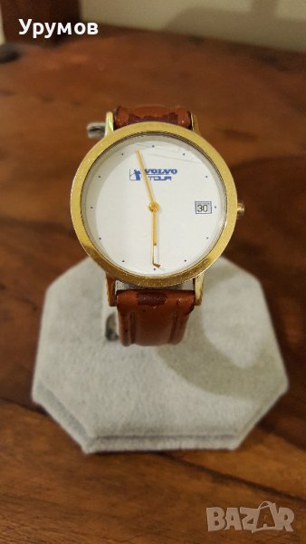 Рядък винтидж часовник Mondaine VOLVO TOUR – за любители на голфа, снимка 1