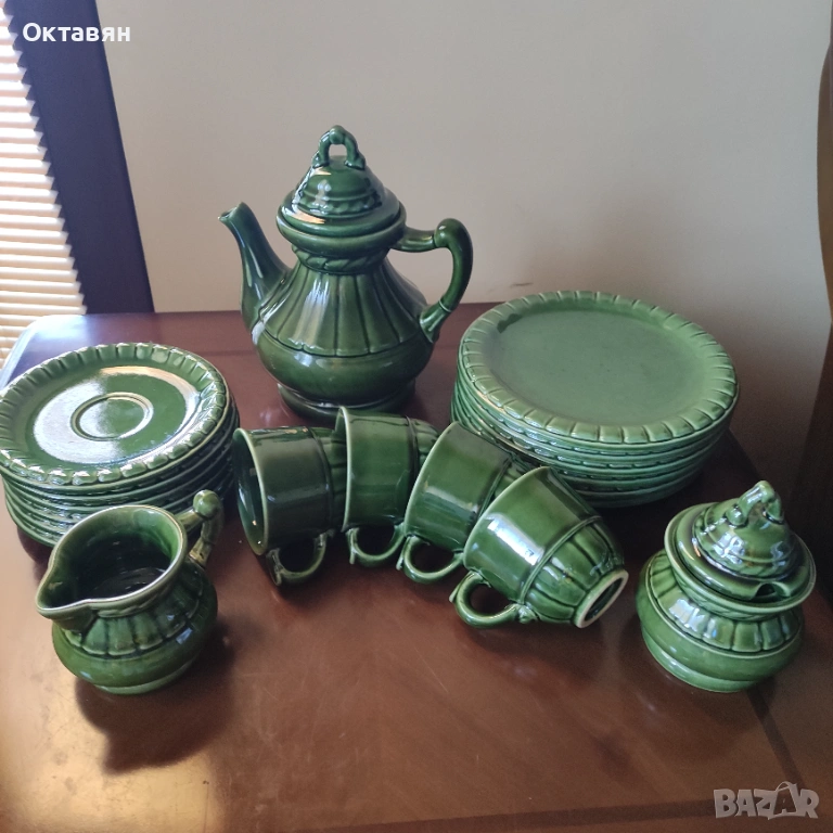 Керамичен сервиз за чай,19 части, снимка 1