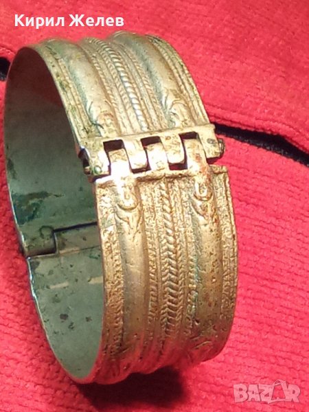 18-19 Век СРЕБЪРНА ВЪЗРОЖДЕНСКА САЧАНЕНА ГРИВНА с ЩИФТ РЪЧНО ОРНАМЕНТИРАНА НАКИТ за НОСИЯ БИЖУ 20719, снимка 1