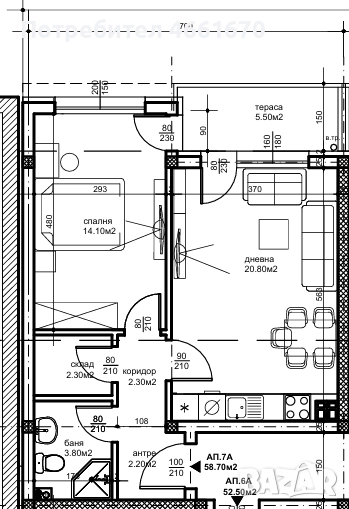 Двустаен апартамент в Беломорски! , снимка 1