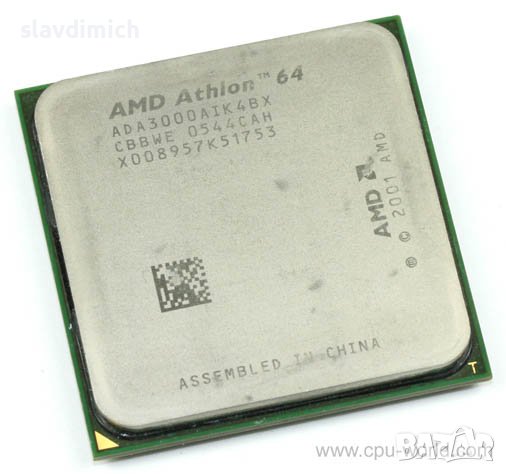 Процесор за компютър AMD athlon 64 ada3000aik4bx 3000+ Socket 754 2Ghz, снимка 1