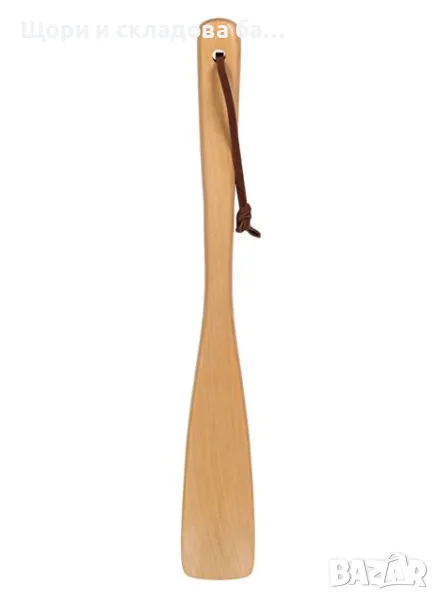 Обувалка дървена, Здрава плътна, 30х4 см, снимка 1