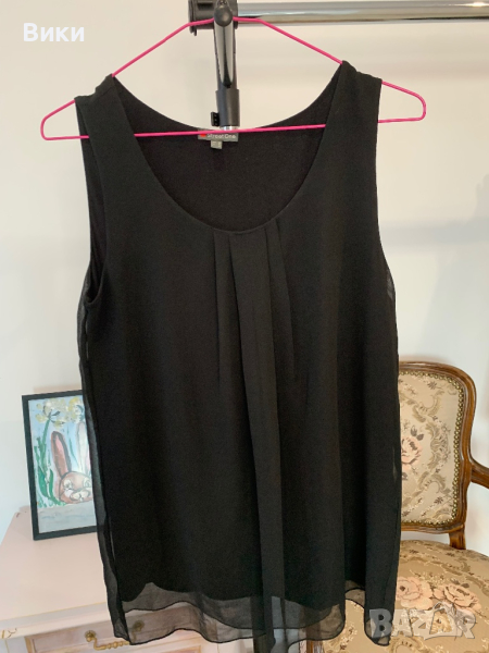 Черен потник в размер 38, подходящ за М, снимка 1