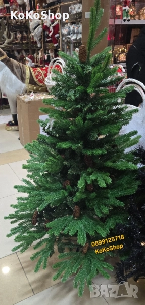 Изкуствена елха с 2D и 3D клони-150 см./реалистична луксозна елха, снимка 1