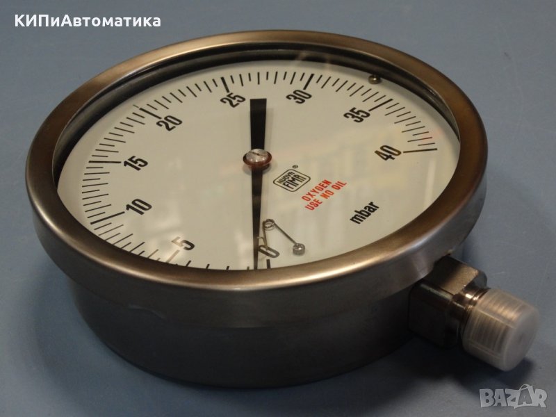 Манометър Nuova Fima Ф 160, 40 mbar, снимка 1