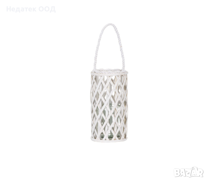 Декоративен фенер, Висящ резо цилиндър, 14x26см, снимка 1