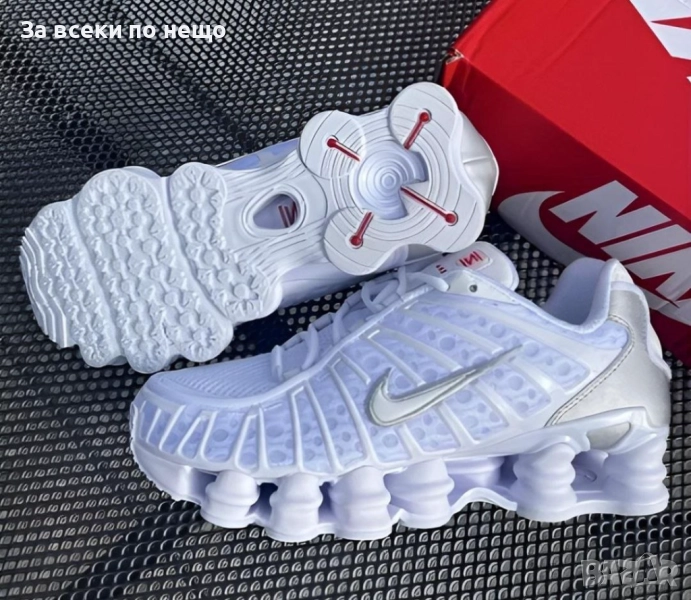 Nike shox tl white Унисекс👟Мъжки Маратонки С Кутия👟Дамски Спортни Обувки Код S59, снимка 1