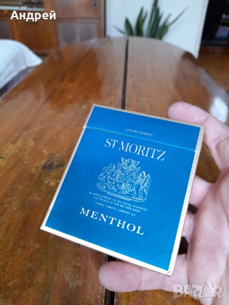 Стара кутия от цигари St.Moritz, снимка 1