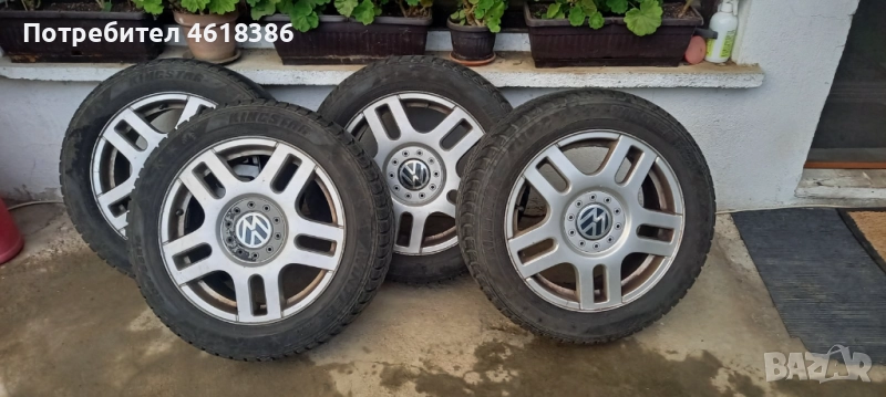 Продавам 4 зимни гуми с джанти в много добро състояние!, снимка 1