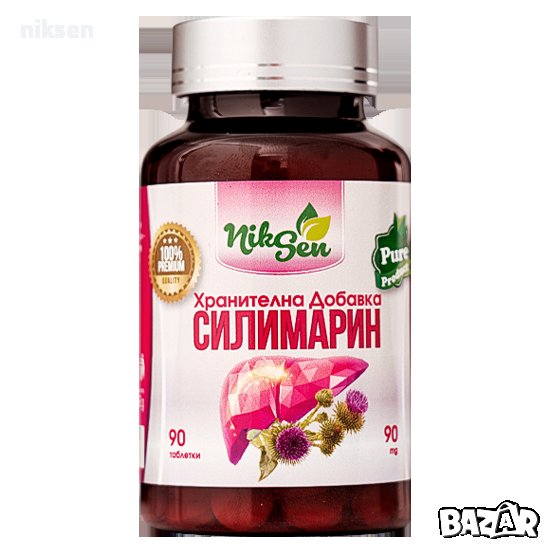 СИЛИМАРИН 90 таблетки (Допринася за здравето и нормалната функция на черния дроб), снимка 1