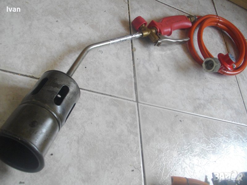 ROTHENBERGER-58 см Газова Горелка За Покриви/Хидроизолации-Немска-Профи-С Маркуч и Редуцир Вентил, снимка 1