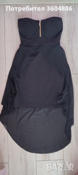 Официална рокля без презрамки , снимка 1