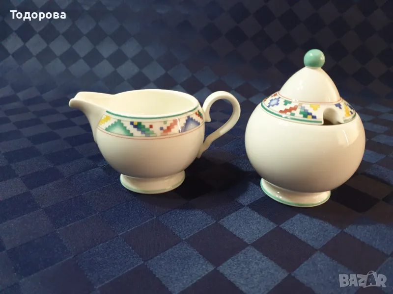Порцеланови захарница и латиера Villeroy  &  Boch , снимка 1