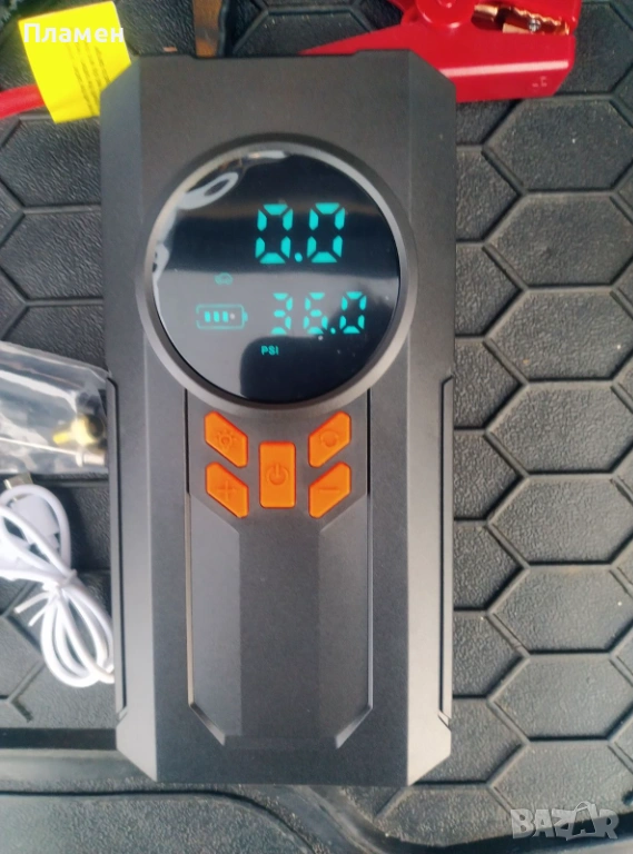 автомобилен стартер, power bank 4 в 1, К-р, Фенер, батерия 6000 mAh, снимка 1