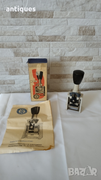 Стар немски номератор - Polygraph Zifferndruckwerke - 1960"г. - Made in DDR, снимка 1