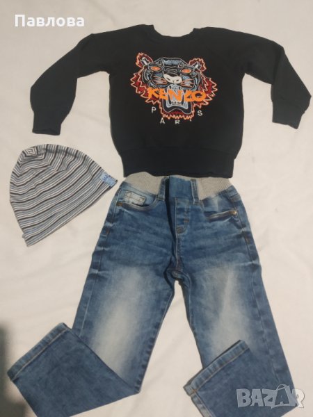 Комплект дънки и блуза, снимка 1