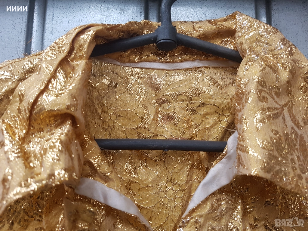 Златна риза рокля, снимка 1