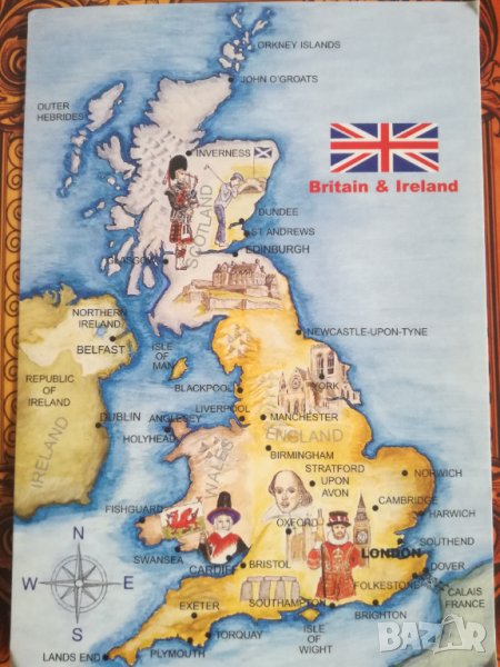 Картичка от Великобритания от 90-те години, снимка 1