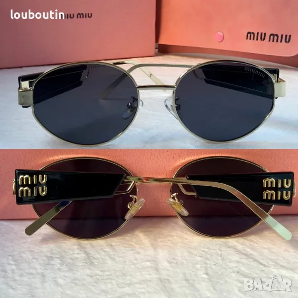 Miu 2024 дамски слънчеви очила елипса кръгли овални 4 цвята, снимка 1