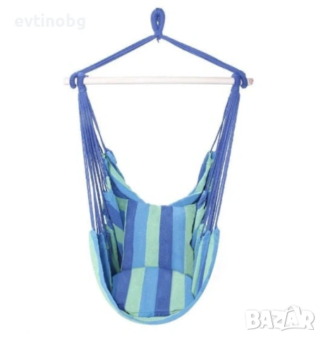 ПРОМОЦИЯ  - Голям хамак с въжета. Издръжливост до 150 кг. Подходящ за градина, веранда, тераса и дом, снимка 6 - Градински мебели, декорация  - 53864730