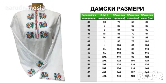 РИЗА С БРОДИРАНА ШЕВИЦА - Модел 27, снимка 2 - Други - 47359270