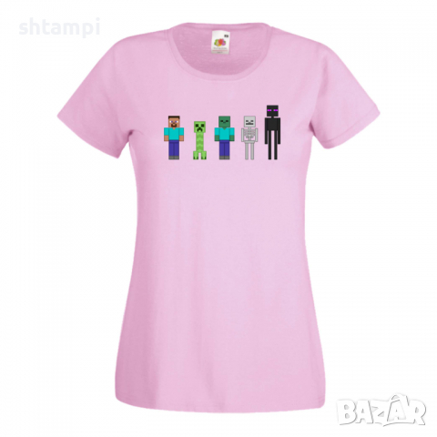Дамска тениска Minecraft 7 майнкрафт Minecraft,Игра,Забавление,подарък,Изненада,Рожден Ден., снимка 13 - Тениски - 36520921