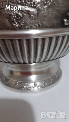 Комплект за вино и ракия от калай Antik*Vintage #92, снимка 6 - Антикварни и старинни предмети - 52405033