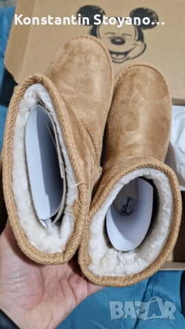 Walt Disney нови топли боти с апликация на Mickey Mouse Camel 38 EU, снимка 6 - Детски боти и ботуши - 52643523