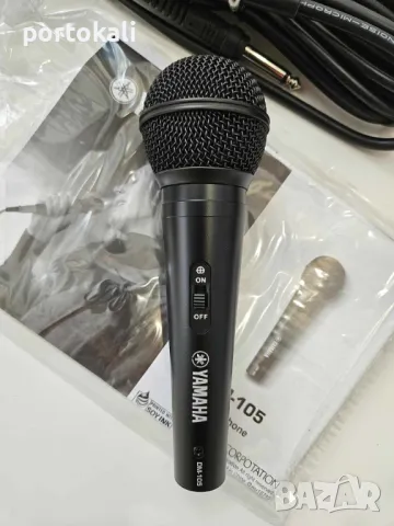+Гаранция! НОВ! Професионален вокален динамичен микрофон с кабел Yamaha DM-105, снимка 4 - Микрофони - 50001312