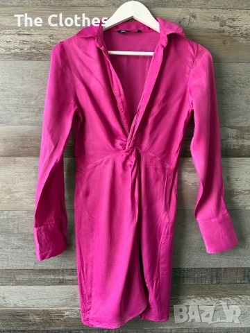 Рокля-риза Zara размер С, снимка 3 - Рокли - 53643602