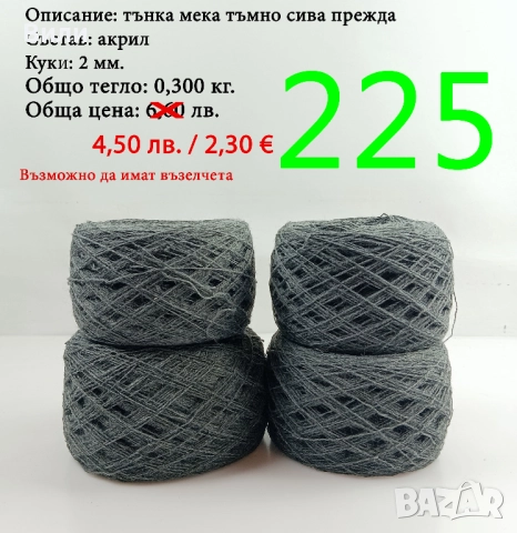 Евтини прежди в малки количества - нови и остатъци , снимка 2 - Други - 52042441