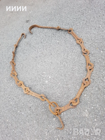 Верига за огнище , снимка 2 - Антикварни и старинни предмети - 52214935